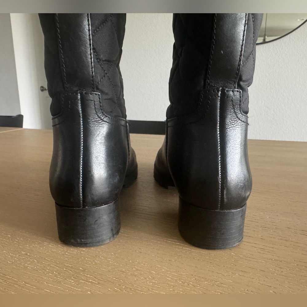 Tory Burch Rowan Quilted Riding Boot - Picture 6 of 9
